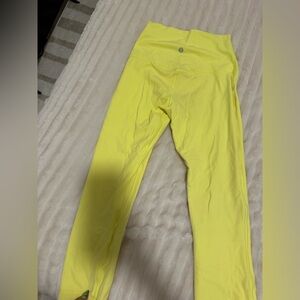 yellow lululemon align leggings